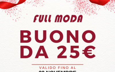 Buono da 25€ in scadenza il 23 Novembre 2023